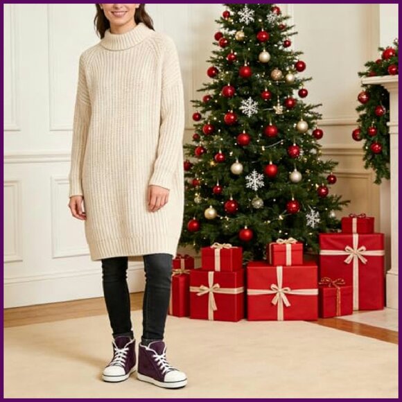 Women's Winter Slipper Boots Fur Lined Anti-Slip Ankle Booties Size 10-11 - Picture 4 of 8